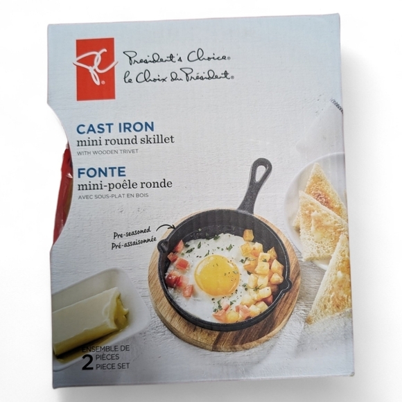 President's Choice | Cast Iron Mini Round Skillet with Trivet - Picture 1 of 4